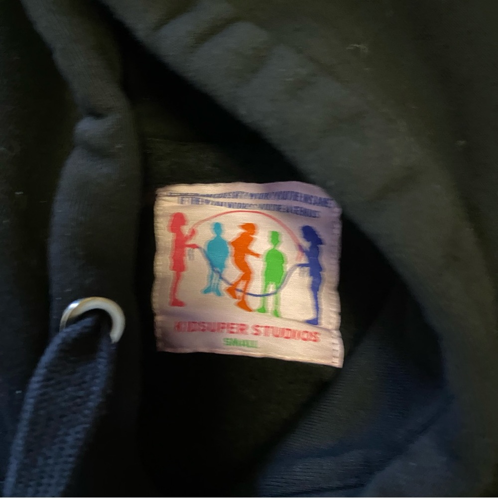 Kidsuper Studios Embroidered-design hoodie Black Sz Small Men’s - Picture 11 of 11